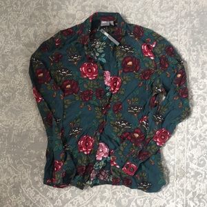 ASOS new with tags floral button up XS